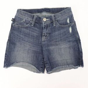 Rock & Republic Bumpershoot Size 0 Denim Jean Cut Off Shorts Distressed Womens